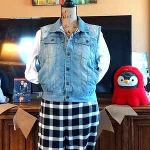 Sherpa lined Cozy DENIM JEAN VEST